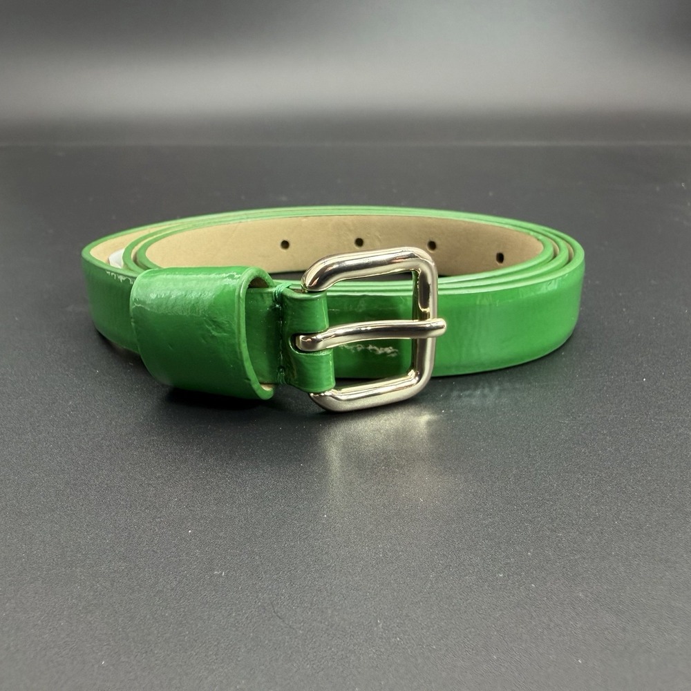 Talbots Women's Belt Green With 100% Leather Size Medium NWT